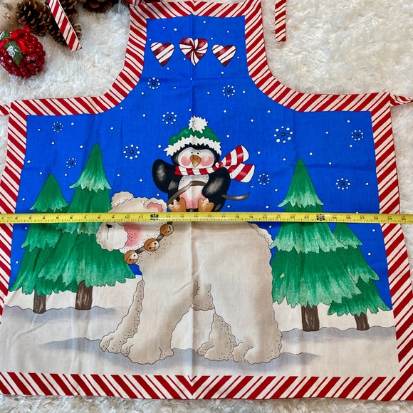 🆕🎄🐧🐻‍❄️ SWEETEST XMAS APRON NWOT - Picture 10 of 13